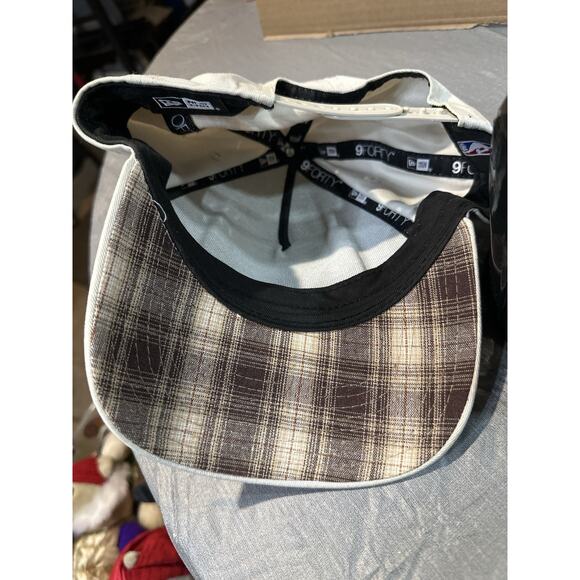 New Era Los Angeles Laker Hat Tan Brown Plaid Underbill 9Forty Adjustable - Picture 5 of 12